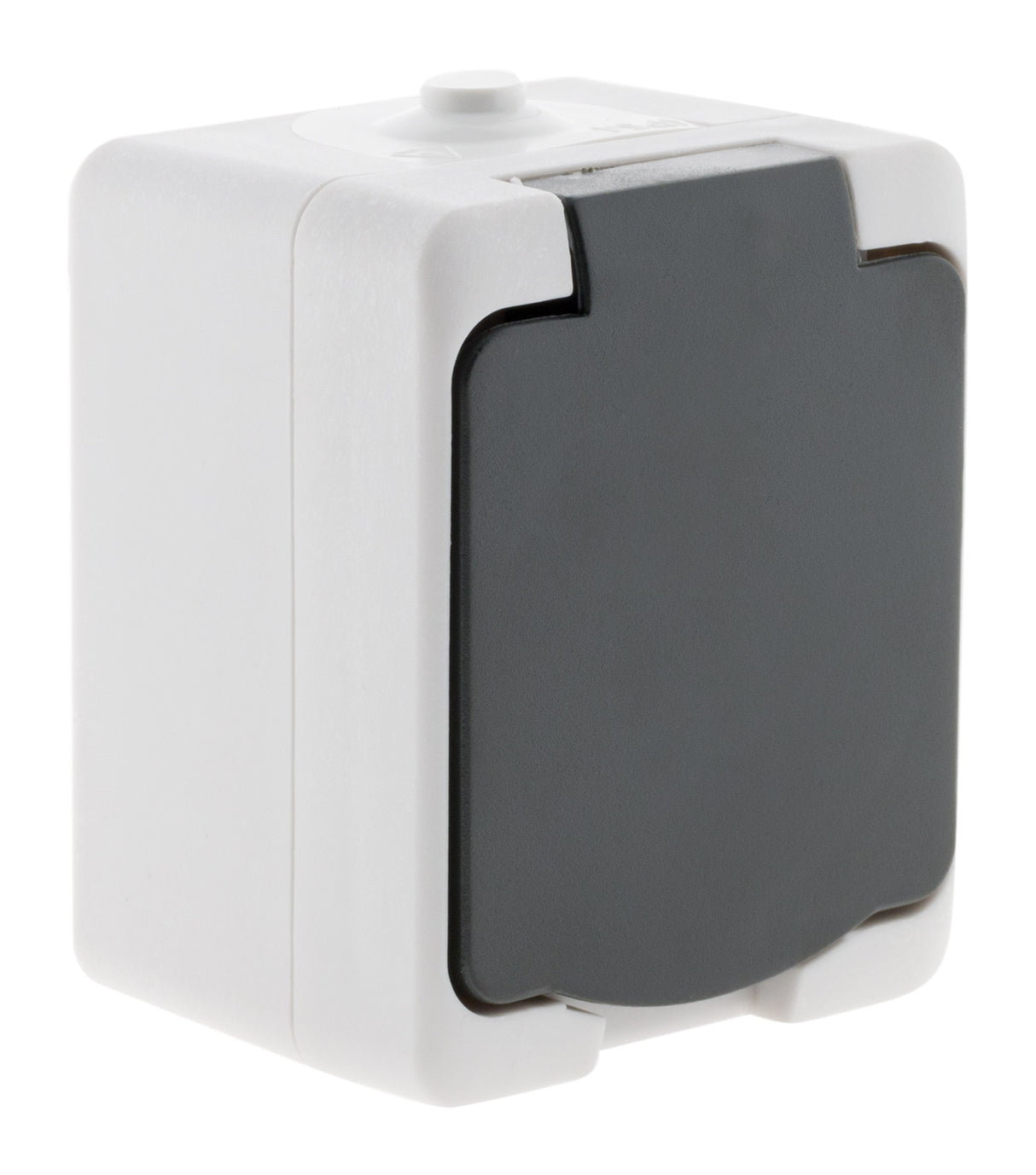 Prise 2P+T IP54 - gris - Zenitech