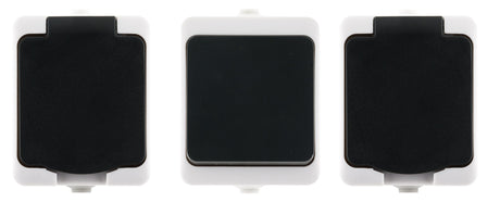 Lot interrupteur va et vient + 2 prises 2P+T IP54 - Zenitech