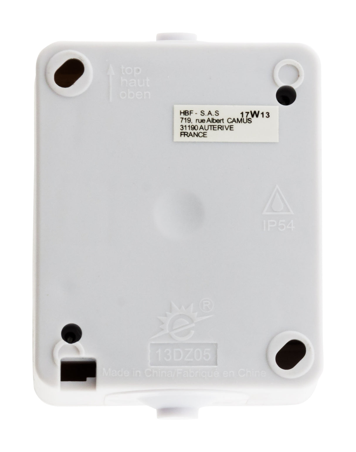 Mini bouton poussoir 10A IP54 - Zenitech