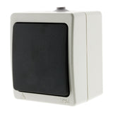 Interrupteur va et vient 10A IP54 - noir - Aquae - Zenitech