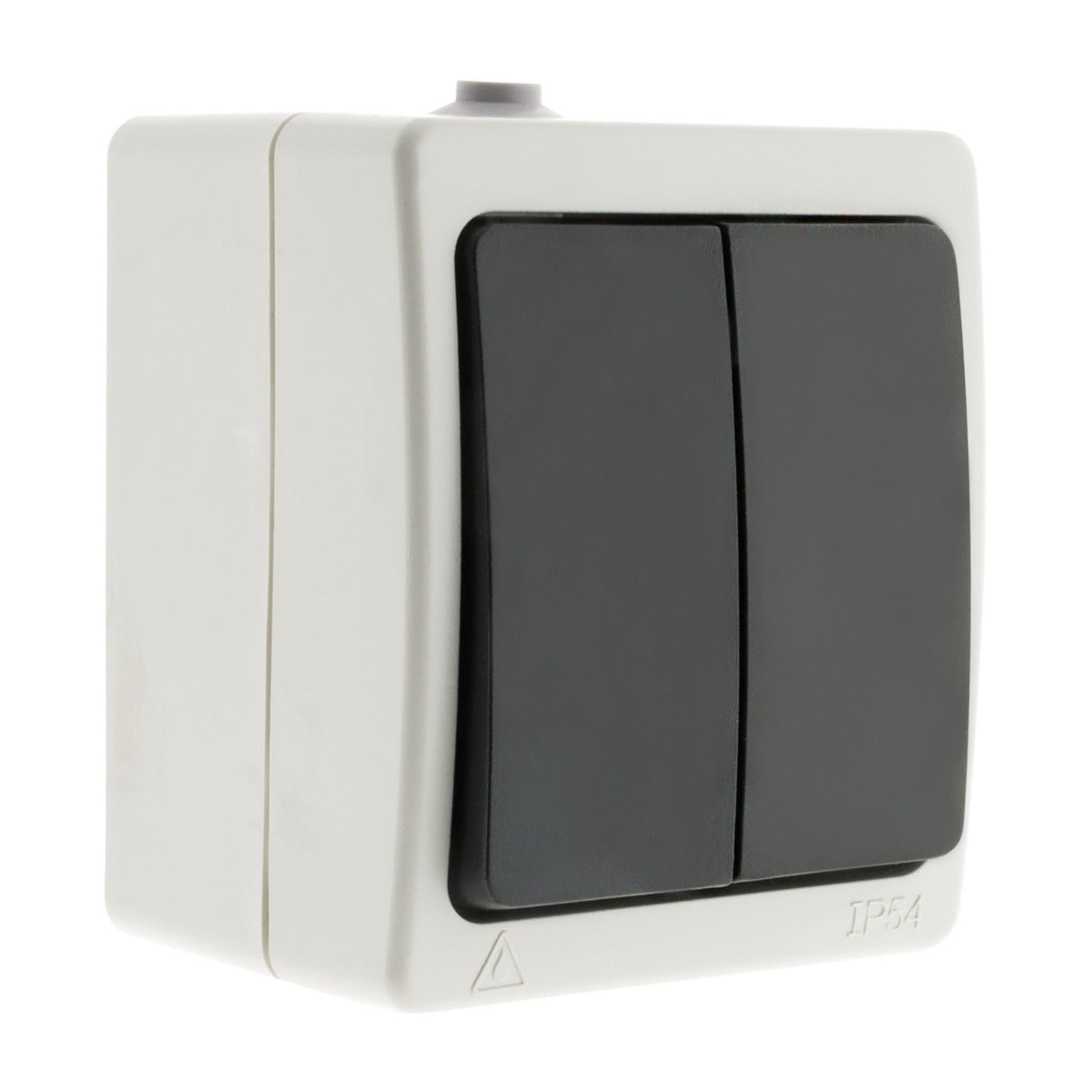 Double interrupteur va et vient 10A IP54 - noir - Aquae - Zenitech