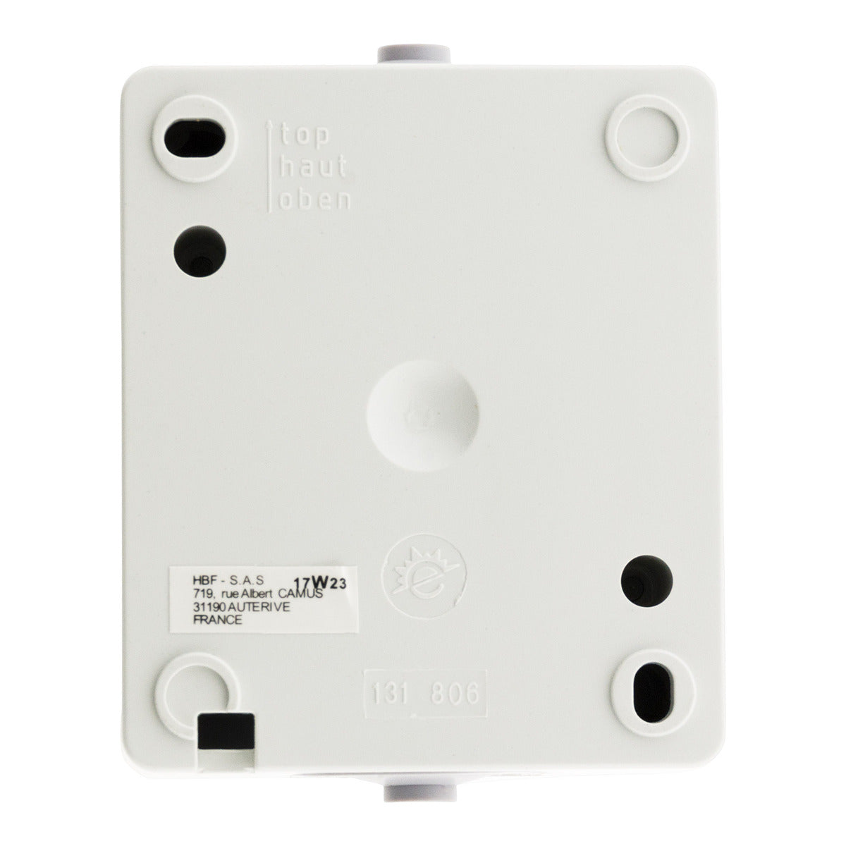 Double interrupteur va et vient 10A IP54 - noir - Aquae - Zenitech