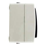 Bouton poussoir Aquae étanche en saillie IP54 - Blanc et Noir - Zenitech