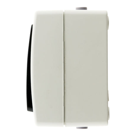 Bouton poussoir Aquae étanche en saillie IP54 - Blanc et Noir - Zenitech