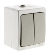 Double interrupteur va-et-vient IP54 - Zenitech