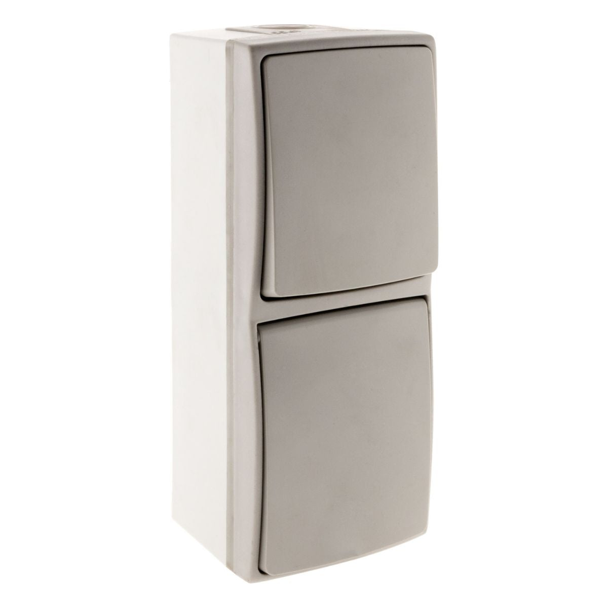 Va et vient + prise 2P+T IP55 - gris - Orok - Zenitech
