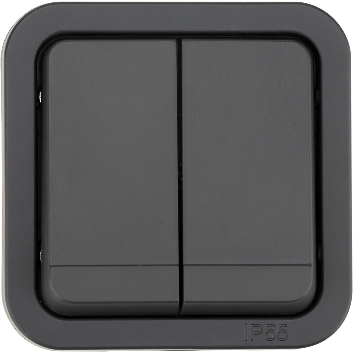 Double va-et-vient étanche IP55 bornes automatiques - en saillie - gamme Granite - Protec