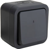 Bouton poussoir étanche IP55 bornes auto + voyant lumineux - en saillie - gamme Granite - Protec
