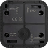 Prise 2P+T 16A simple ou double IP55 - bornes auto saillie - gamme Granite - Protec