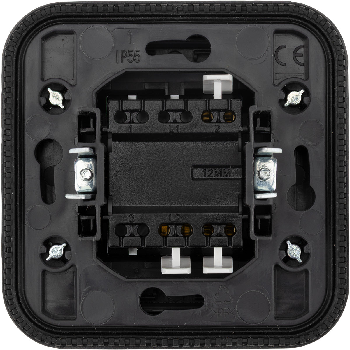 Commande éclairage va-et-vient IP55 - bornes automatiques - saillie - gamme Granite - Protec