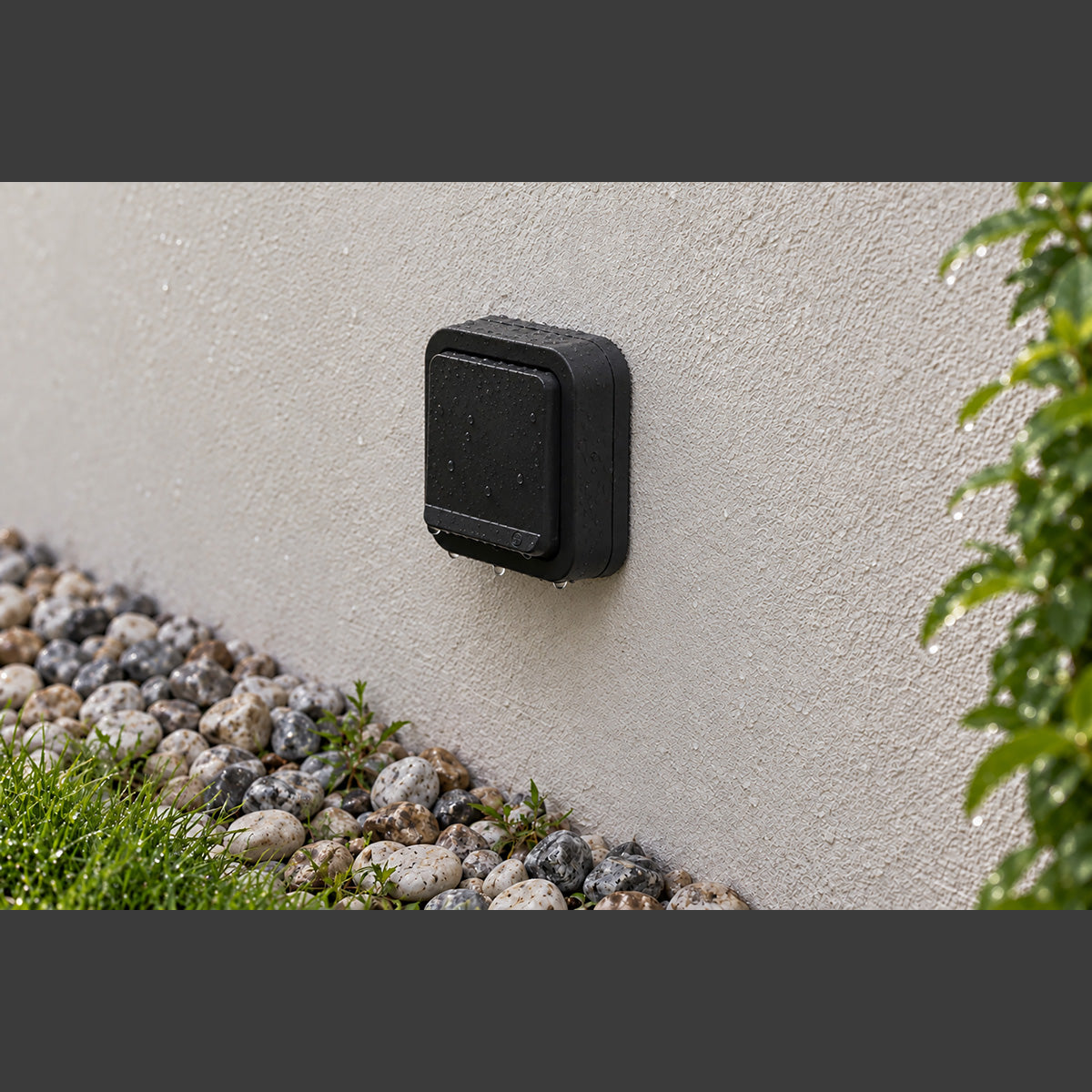 Prise française type E IP55 - 2P+T 16A - bornes auto - encastrée - gamme Granite - Protec