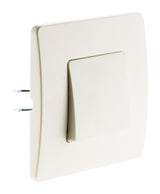 Bouton poussoir bornes auto - blanc - Venus - Zenitech