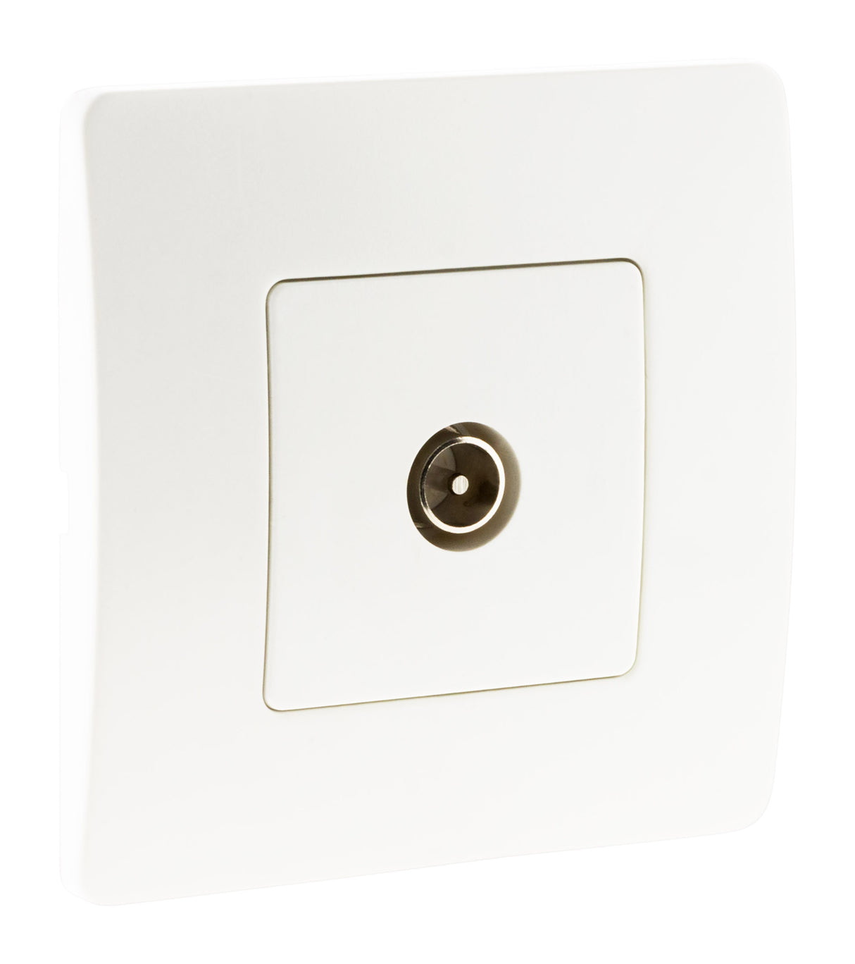 Prise TV Ø9,52mm mâle - blanc - Venus - Zenitech