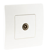 Prise TV Ø9,52mm mâle - blanc - Venus - Zenitech