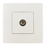 Prise TV Ø9,52mm mâle - blanc - Venus - Zenitech
