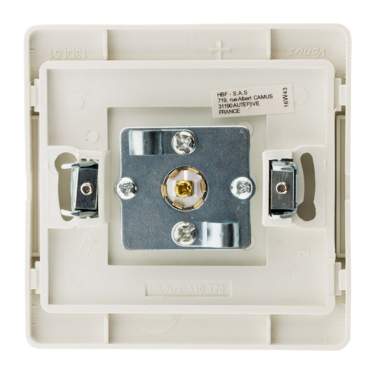 Prise TV Ø9,52mm mâle - blanc - Venus - Zenitech