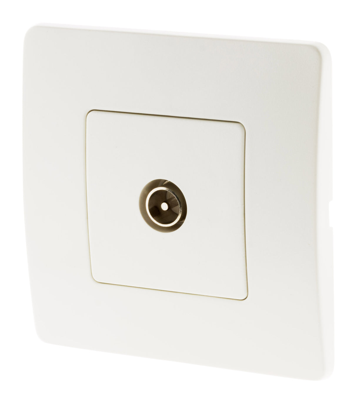 Prise TV Ø9,52mm mâle - blanc - Venus - Zenitech