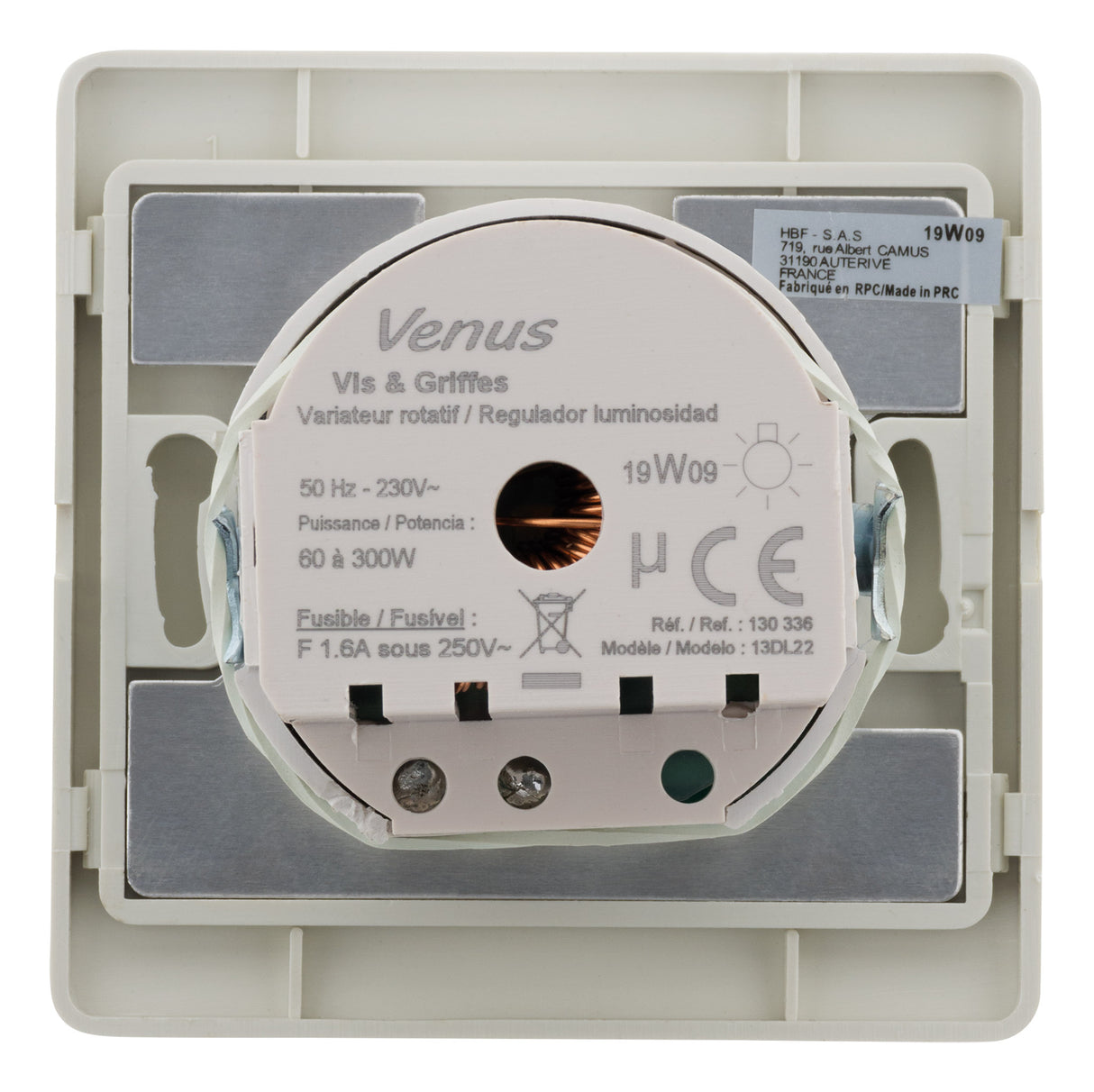 Variateur 60 - 300 Watts - Blanc - Venus - Zenitech