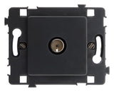 Prise TV Ø9,52 nue - noir - Zenitech