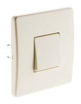 Bouton poussoir 10A blanc - Zenitech