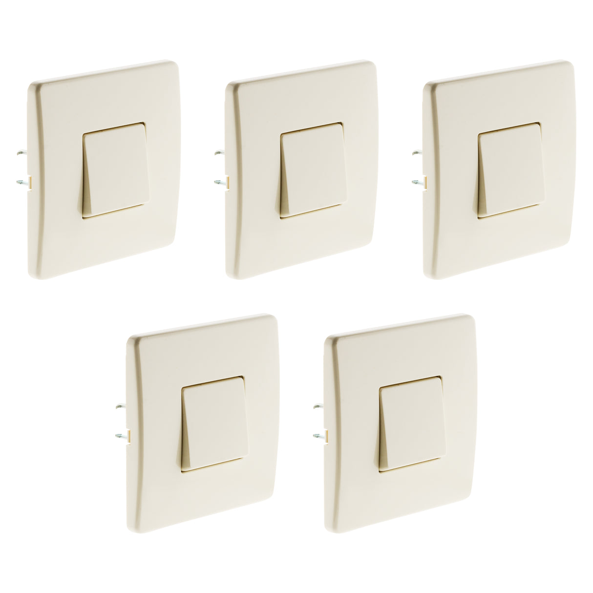 Bouton poussoir 10A blanc - Zenitech