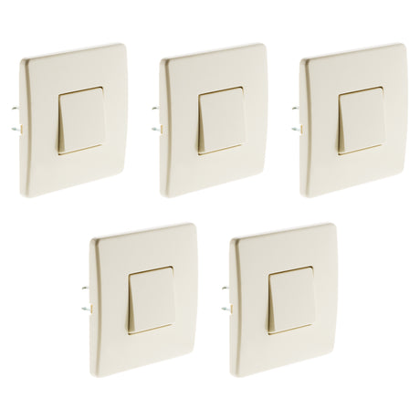 Bouton poussoir 10A blanc - Zenitech