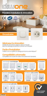 Va et vient borne-auto vis + griffes Diwone - Zenitech