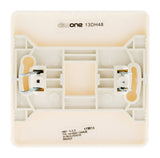 Plaque cache boîte 75x75mm vis + griffes - Blanc - Diwone - Zenitech