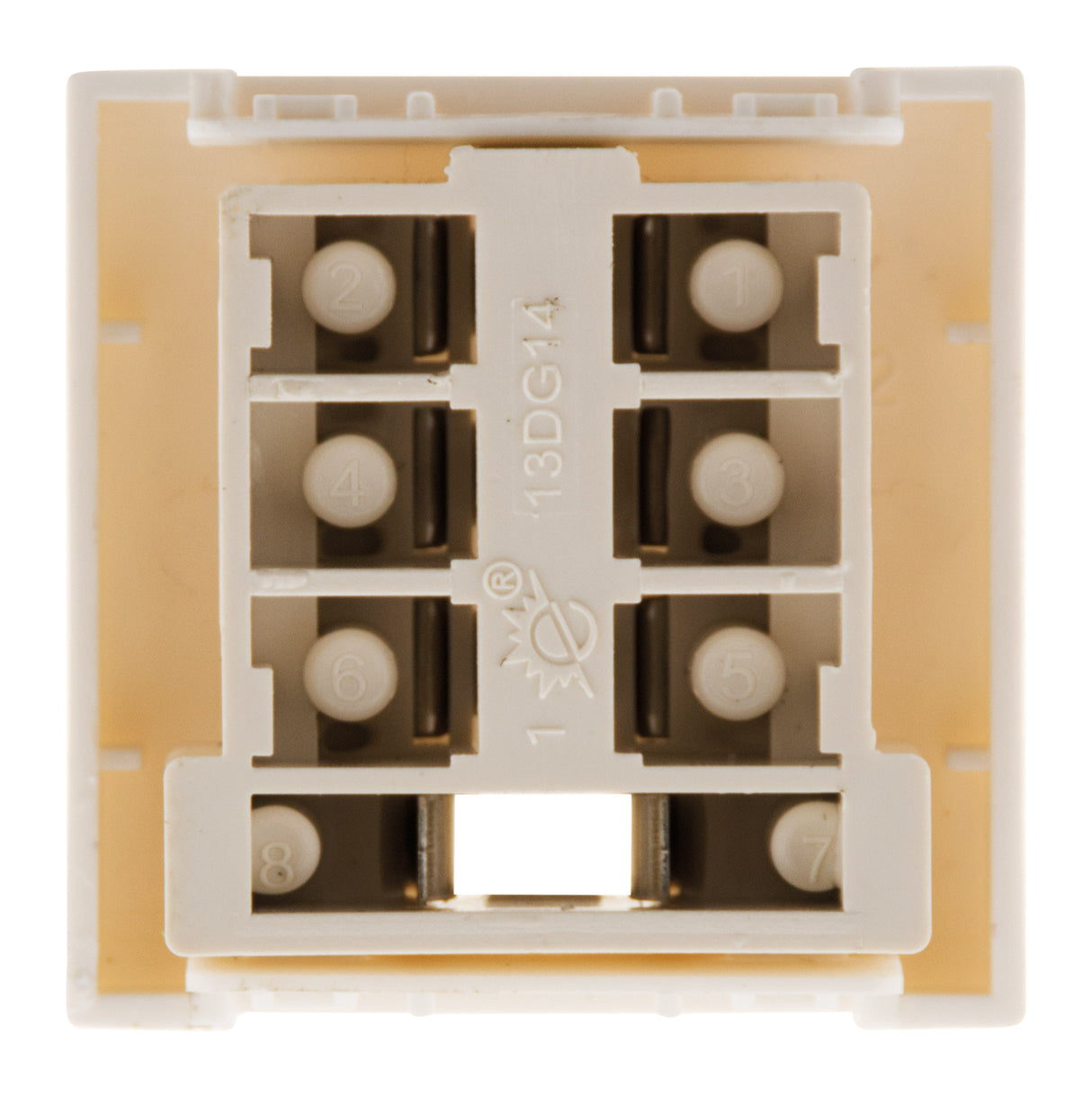 Prise téléphone 8 plots moteur seul blanc - Simplea - Zenitech