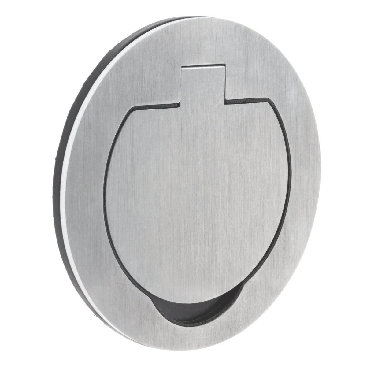 Prise de sol étanche ronde Initiale 16A - 2P+T IP55 - Métal Brossé - Protec