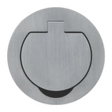 Prise de sol étanche ronde Initiale 16A - 2P+T IP55 - Métal Brossé - Protec