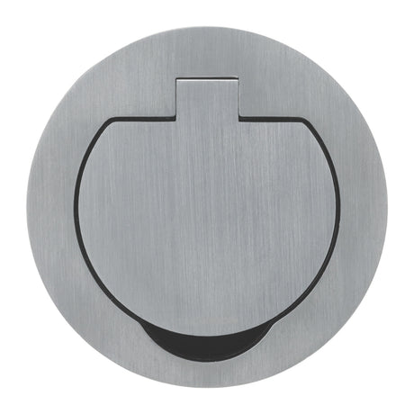 Prise de sol étanche ronde Initiale 16A - 2P+T IP55 - Métal Brossé - Protec