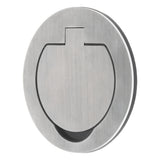 Prise de sol étanche ronde Initiale 16A - 2P+T IP55 - Métal Brossé - Protec