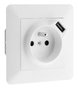 Prise 2P+T + USB 2,4A Artezo - Zenitech