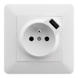 Prise 2P+T + USB 2,4A Artezo - Zenitech