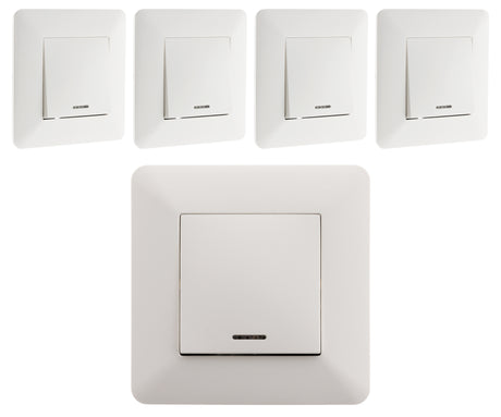 Interrupteur va et vient + voyant Artezo 10A - Zenitech