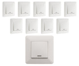 Interrupteur va et vient + voyant Artezo 10A - Zenitech