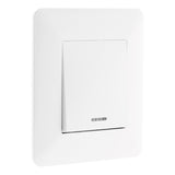 Bouton poussoir à voyant 10A - blanc - Artezo - Zenitech