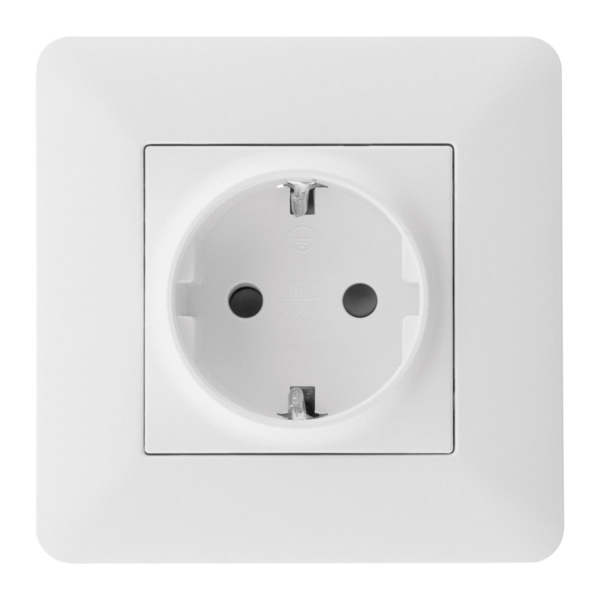 Prise encastrable Schuko 16A - Blanc - Artezo - Zenitech