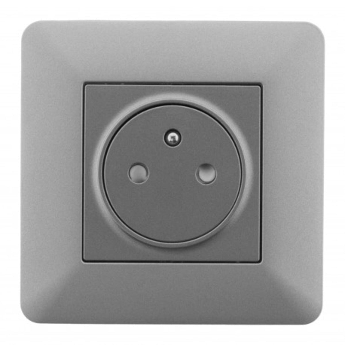 Prise Artezo affleurante 2P+T - titanium - Zenitech