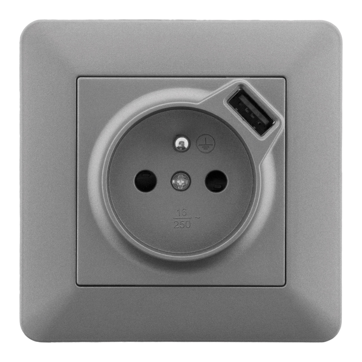Prise 2P+T + USB 2,4A Artezo - Zenitech