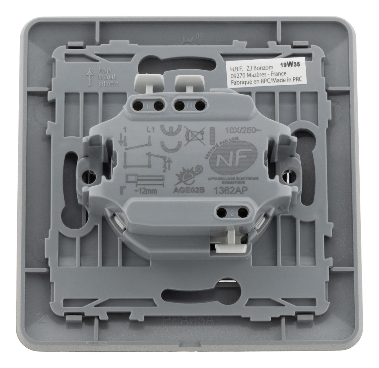 Interrupteur volets roulants Artezo - Zenitech