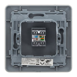Prise téléphone RJ45 Artezo - titanium - Zenitech