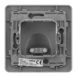 Plaque sortie de câble 16A titanium - Artezo - Zenitech