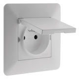 Prise étanche + clapet IP44 2P+T Artezo - Zenitech