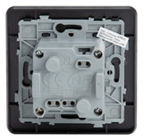 Prise 16A 2P+T Easy Eject en métal noir brossé - Kouro - Zenitech