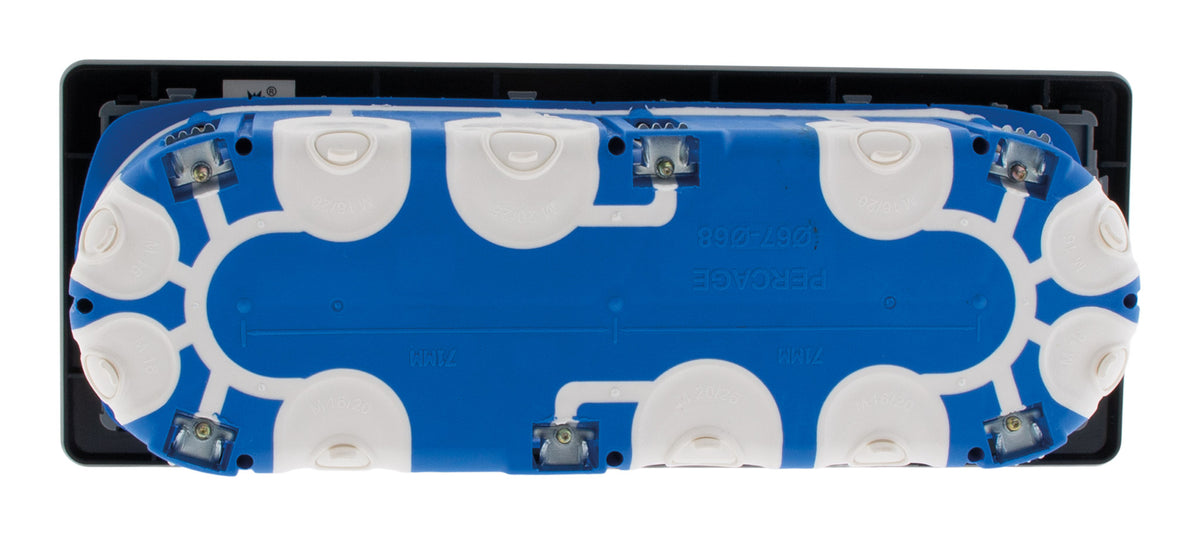 Prise 16A 2P+T Easy Eject en métal noir brossé - Kouro - Zenitech