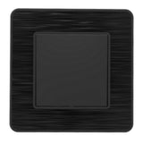 Interrupteur complet va et vient simple 10A - métal Noir brossé - Kouro - Zenitech
