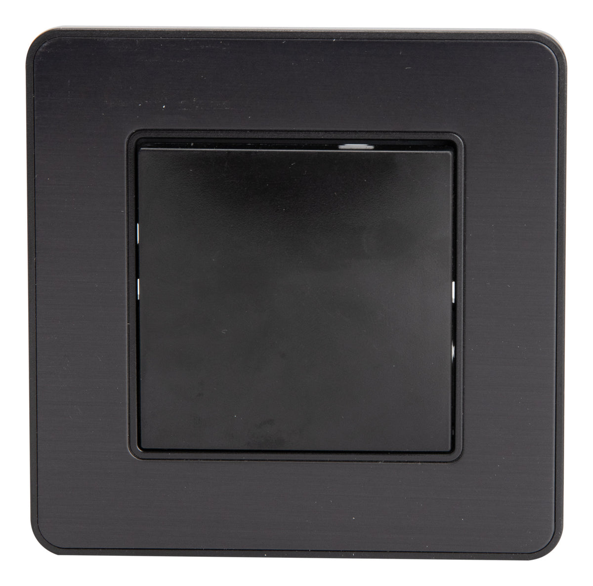 Interrupteur complet va et vient simple 10A - métal Noir brossé - Kouro - Zenitech