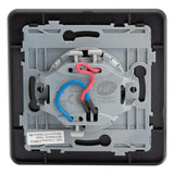 Bouton poussoir voyant en métal Noir brossé - Kouro - Zenitech